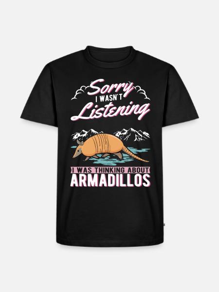 Armadillo Gift Armadillo - Men's Premium Organic T-Shirt - black
