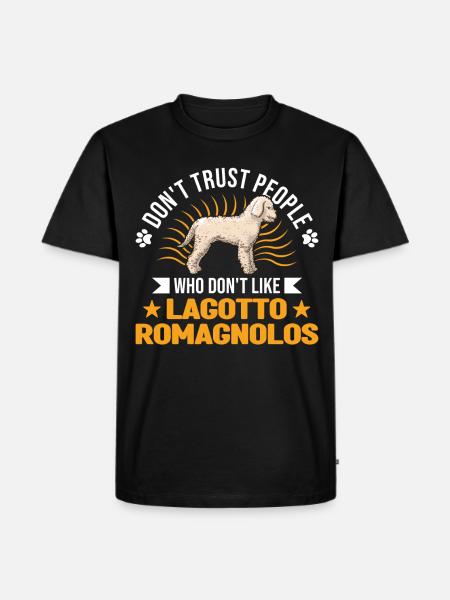 Lagotto Romagnolo Wasserhund - Männer Premium Bio T-Shirt - Schwarz