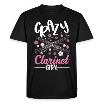 Clarinette Clarinette Clarinette Clarinettiste - T-shirt Premium bio Homme - noir - Devant - Nico (187cm)