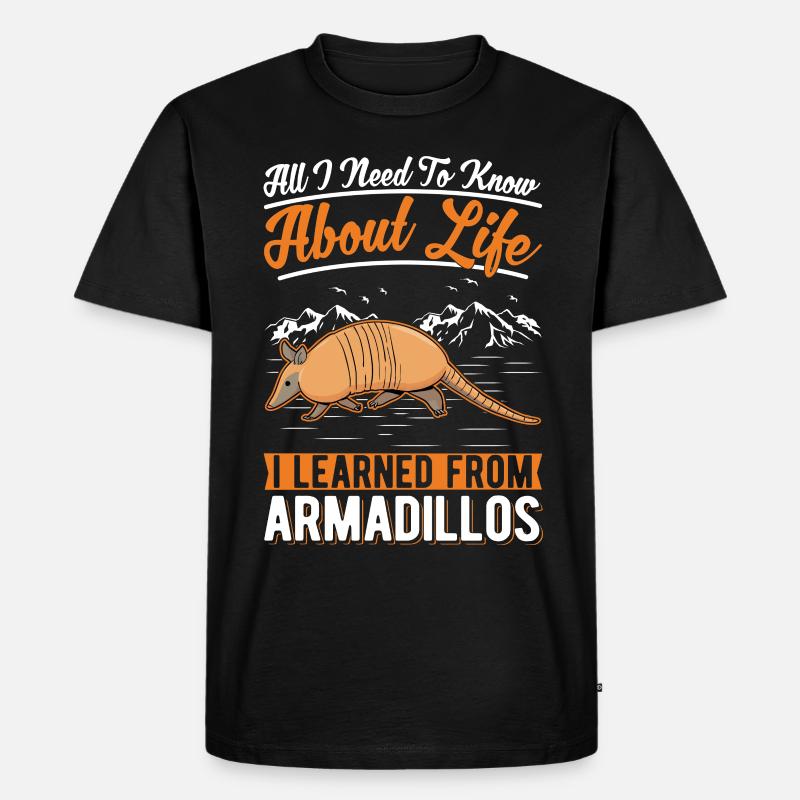 Armadillo Gift Armadillo - Men's Premium Organic T-Shirt - black