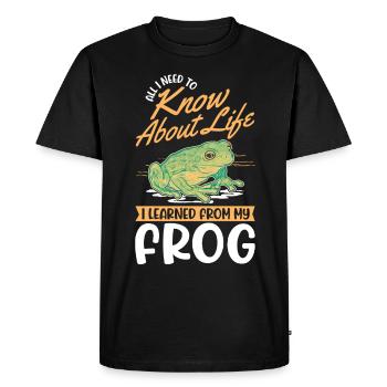 Frog Tree Frog Tree-climbing Frog - Men's Premium Organic T-Shirt - black - Front - Nico (187cm)