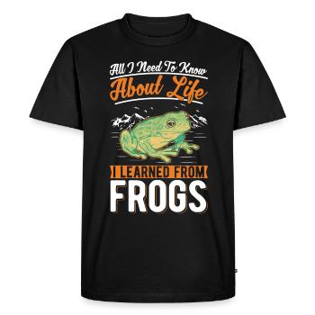 Frog Tree Frog Tree-climbing Frog - Men's Premium Organic T-Shirt - black - Front - Nico (187cm)