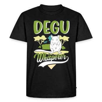Degu Whisperer Forest Degu - T-shirt Premium bio Homme - noir - Devant - Nico (187cm)
