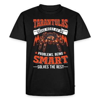 Tarantula Spider Tarantula - Men's Premium Organic T-Shirt - black - Front - Nico (187cm)