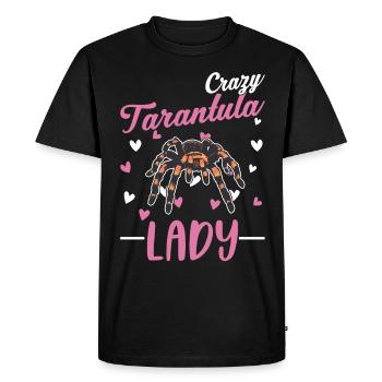 Femme Tarentule Folle - T-shirt Premium bio Homme - noir - Devant - Nico (187cm)
