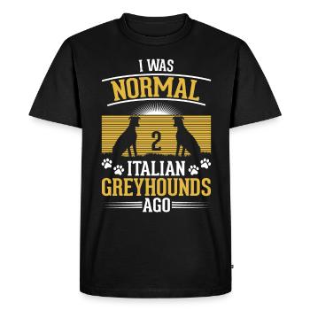Cadeau de lévrier italien - T-shirt Premium bio Homme - noir - Devant - Nico (187cm)