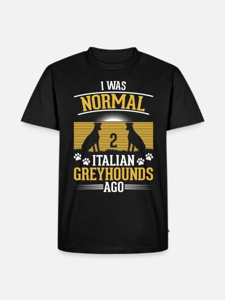 Italienischer Windhund Geschenk - Männer Premium Bio T-Shirt - Schwarz