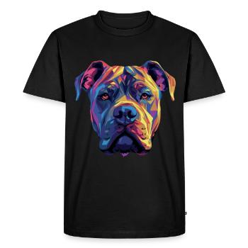 Cane Corso coloré Presa Canario - T-shirt Premium bio Homme - noir - Devant - Nico (187cm)