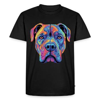 Cane Corso coloré Presa Canario - T-shirt Premium bio Homme - noir - Devant - Nico (187cm)
