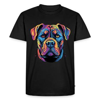 Cane Corso coloré Presa Canario - T-shirt Premium bio Homme - noir - Devant - Nico (187cm)