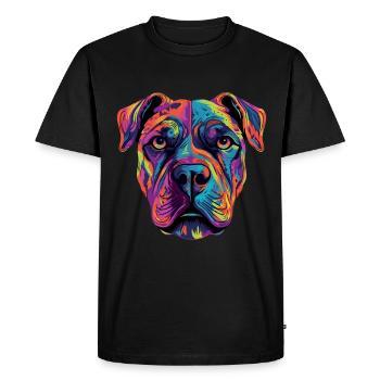 Presa Canario Cane Corso Dogo Canario - Men's Premium Organic T-Shirt - black - Front - Nico (187cm)