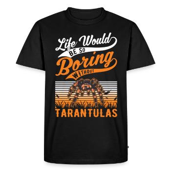 Tarantula Gift Spider Tarantula - Men's Premium Organic T-Shirt - black - Front - Nico (187cm)