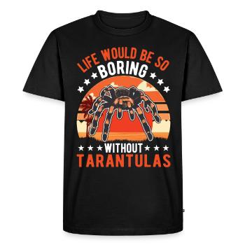 Tarantula Gift Spider Tarantula - Men's Premium Organic T-Shirt - black - Front - Nico (187cm)