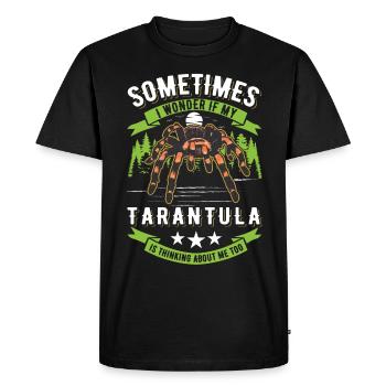 Tarantula Spider Tarantula - Men's Premium Organic T-Shirt - black - Front - Nico (187cm)