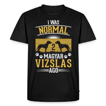 Magyar Vizsla Gift Wirehaired Vizsla - Men's Premium Organic T-Shirt - black - Front - Nico (187cm)