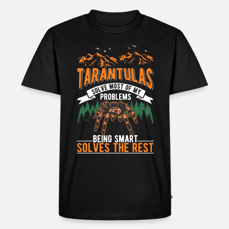 Tarantel Spinne Tarantula - Männer Premium Bio T-Shirt - Schwarz