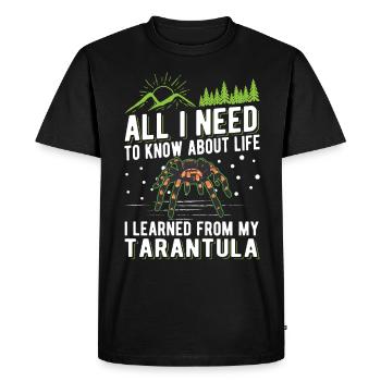 Tarantula Spider Tarantula - Men's Premium Organic T-Shirt - black - Front - Nico (187cm)
