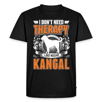 Kangal Therapy - Men's Premium Organic T-Shirt - black - Front - Nico (187cm)