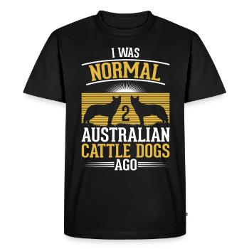 Cadeau de chien de bouvier australien - T-shirt Premium bio Homme - noir - Devant - Nico (187cm)