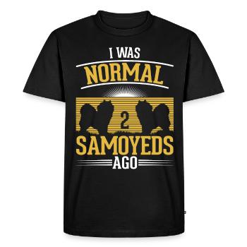 Samoyed Sled Dog Samoyed - Men's Premium Organic T-Shirt - black - Front - Nico (187cm)