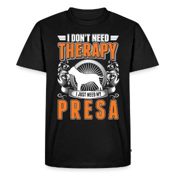 Presa Canario Therapy Dogo Canario - Men's Premium Organic T-Shirt - black - Front - Nico (187cm)