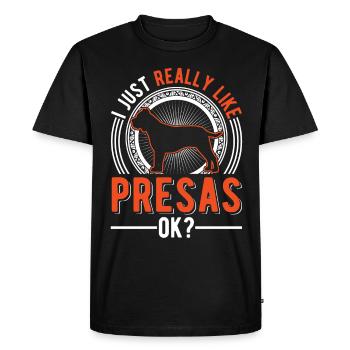 Presa Canario Gift Dogo Canario - Men's Premium Organic T-Shirt - black - Front - Nico (187cm)