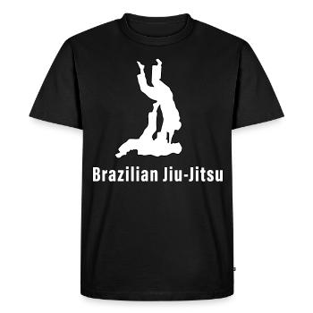 Jiu-Jitsu Brésilien BJJ - T-shirt Premium bio Homme - noir - Devant - Nico (187cm)