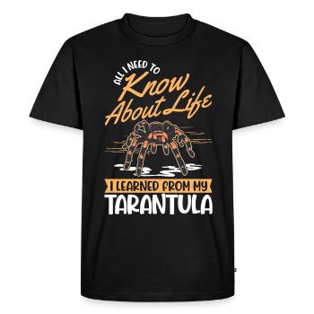 Tarantula Spider Tarantula - Men's Premium Organic T-Shirt - black - Front - Nico (187cm)