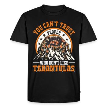 Tarentule Araignée de compagnie Tarentule - T-shirt Premium bio Homme - noir - Devant - Nico (187cm)
