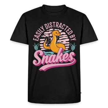 Propriétaire de serpent Serpent des blés Serpent - T-shirt Premium bio Homme - noir - Devant - Nico (187cm)