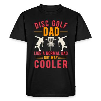 Disc Golf Père Disc Golf - T-shirt Premium bio Homme - noir - Devant - Nico (187cm)