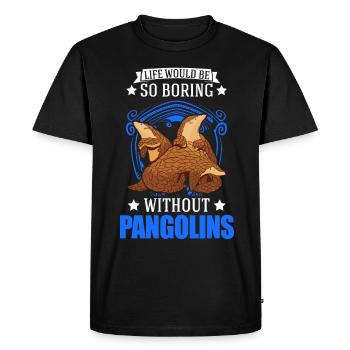 Pangolin Cadeau Pangolin - T-shirt Premium bio Homme - noir - Devant - Nico (187cm)