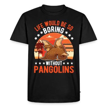 Cadeau Pangolin Pangolin - T-shirt Premium bio Homme - noir - Devant - Nico (187cm)