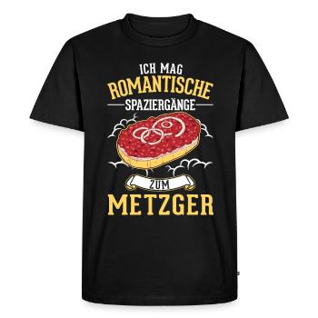 Mettbrötchen Lover Mett Hackepeter - T-shirt Premium bio Homme - noir - Devant - Nico (187cm)