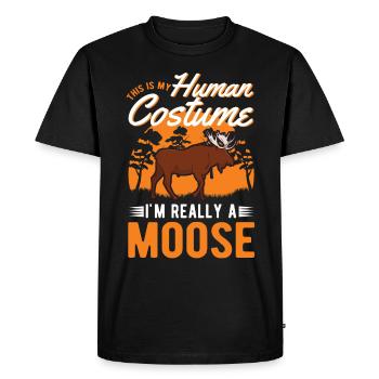 Mosses Humain Costume Orignal Halloween - T-shirt Premium bio Homme - noir - Devant - Nico (187cm)
