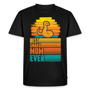Meilleure maman serpent - T-shirt Premium bio Homme - noir - Devant - Nico (187cm)