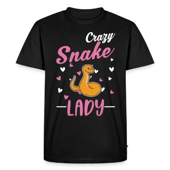 Crazy Snakes Femme - T-shirt Premium bio Homme - noir - Devant - Nico (187cm)