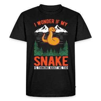 Propriétaire de serpent Serpent des blés Serpent - T-shirt Premium bio Homme - noir - Devant - Nico (187cm)