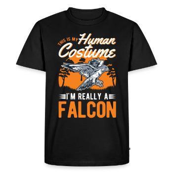 Falcon Owner Falconer Kestrel Falconry - Men's Premium Organic T-Shirt - black - Front - Nico (187cm)