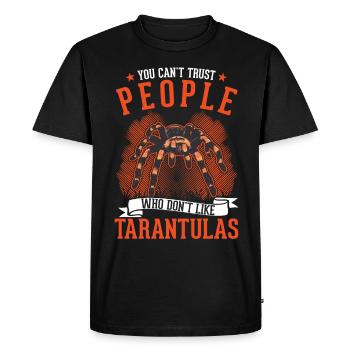 Tarentule Araignée de compagnie Tarentule - T-shirt Premium bio Homme - noir - Devant - Nico (187cm)