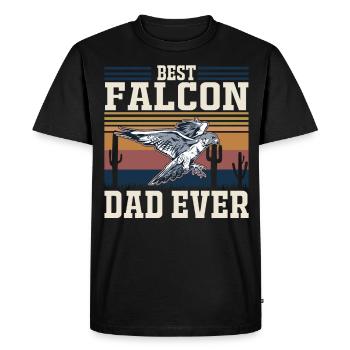 Meilleur Faken Père Faucons Papa Fauconnerie - T-shirt Premium bio Homme - noir - Devant - Nico (187cm)