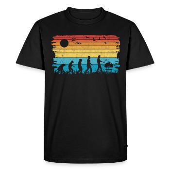 Grill Evolution Bratwurst Grillen - Männer Premium Bio T-Shirt - Schwarz - Vorne - Nico (187cm)