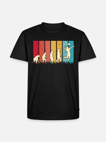 Volleyball Evolution Volleyball Player - Men's Premium Organic T-Shirt - black
