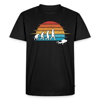 Diver Evolution Diving Dive Snorkel - Men's Premium Organic T-Shirt - black - Front - Nico (187cm)