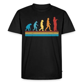 Flûte Evolution Flûte Flûtiste - T-shirt Premium bio Homme - noir - Devant - Nico (187cm)