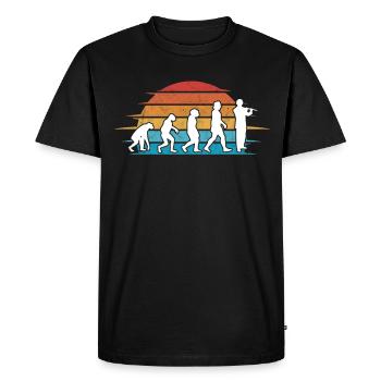 Flûte Evolution Flûte Flûtiste - T-shirt Premium bio Homme - noir - Devant - Nico (187cm)