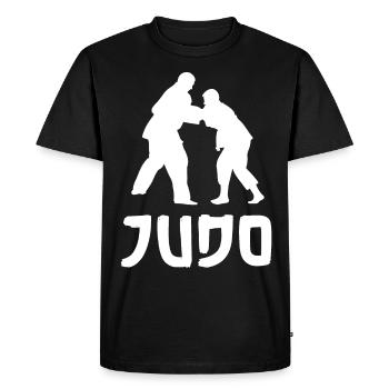 Judo - T-shirt Premium bio Homme - noir - Devant - Nico (187cm)