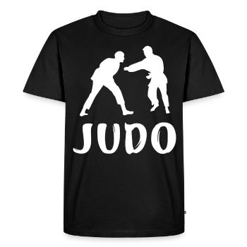 Judo - T-shirt Premium bio Homme - noir - Devant - Nico (187cm)