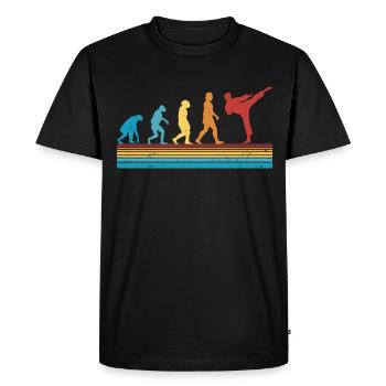 Karate Evolution Self Defense Martial Arts - Men's Premium Organic T-Shirt - black - Front - Nico (187cm)