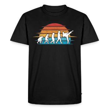 Karate Evolution Self Defense Martial Arts - Men's Premium Organic T-Shirt - black - Front - Nico (187cm)